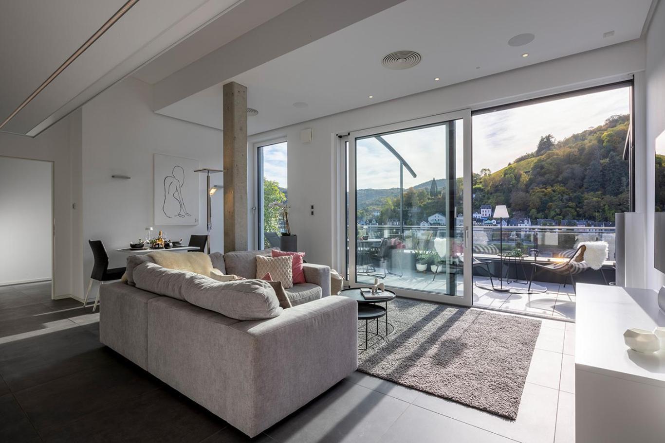 Neu Penthouse Moseltop Luxus Design Klima 2P Traben-Trarbach Esterno foto